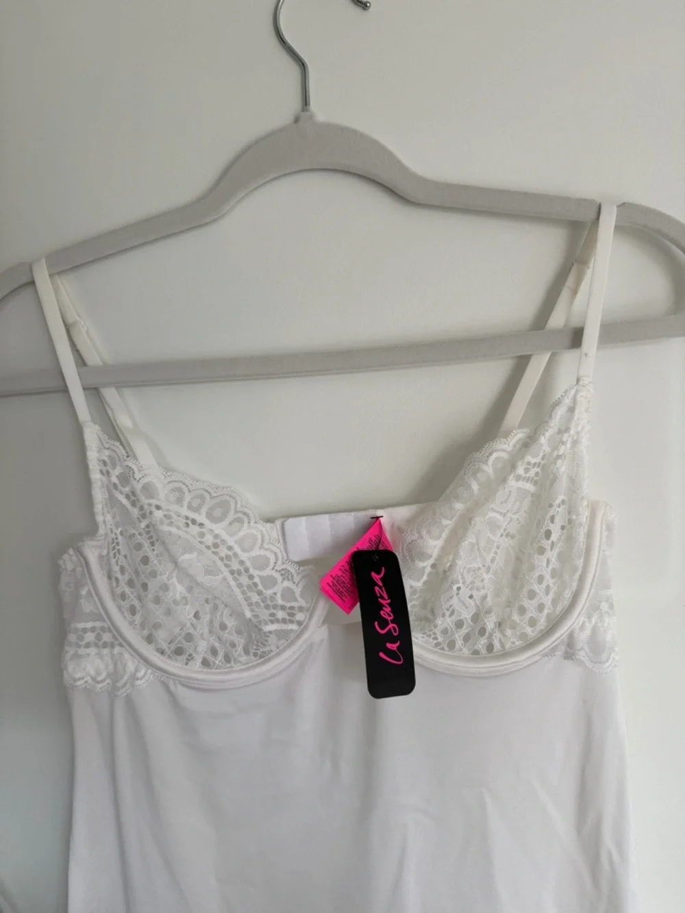 La Senza White Lace Lingerie NWT | Medium Babydoll Slip - Picture 5 of 6
